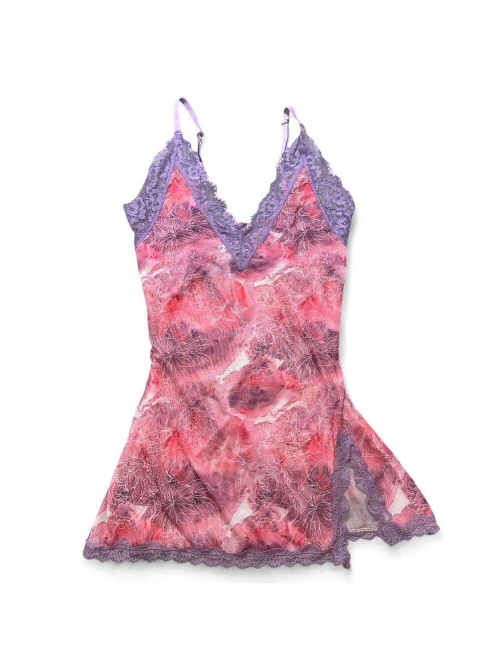 Vintage Venus Y2K Satin Lace Lingerie Slip